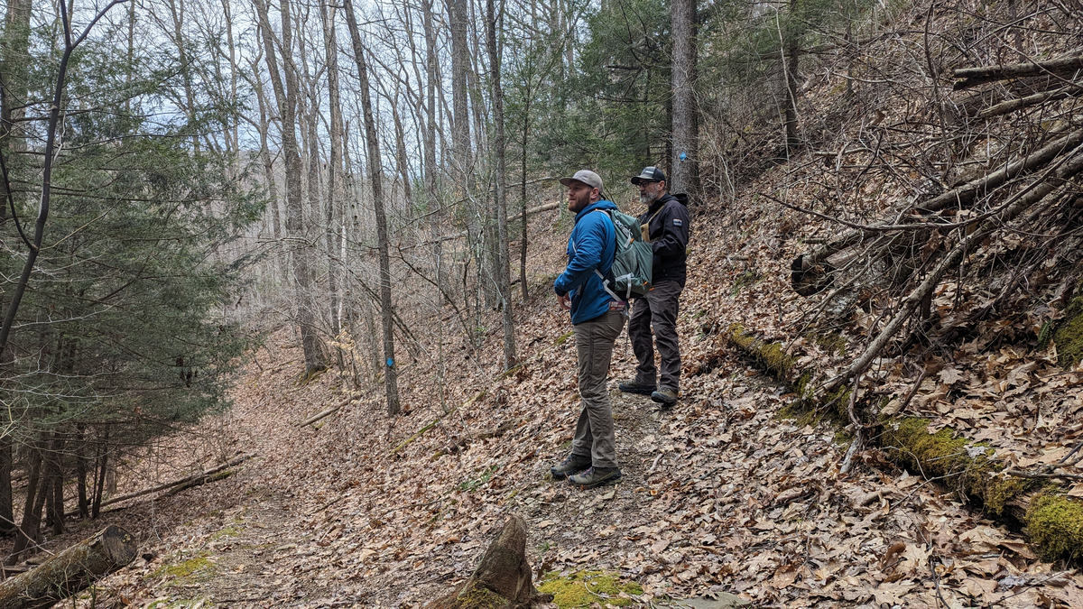 IMBA Trail Solutions planning zone during March 2024 visit