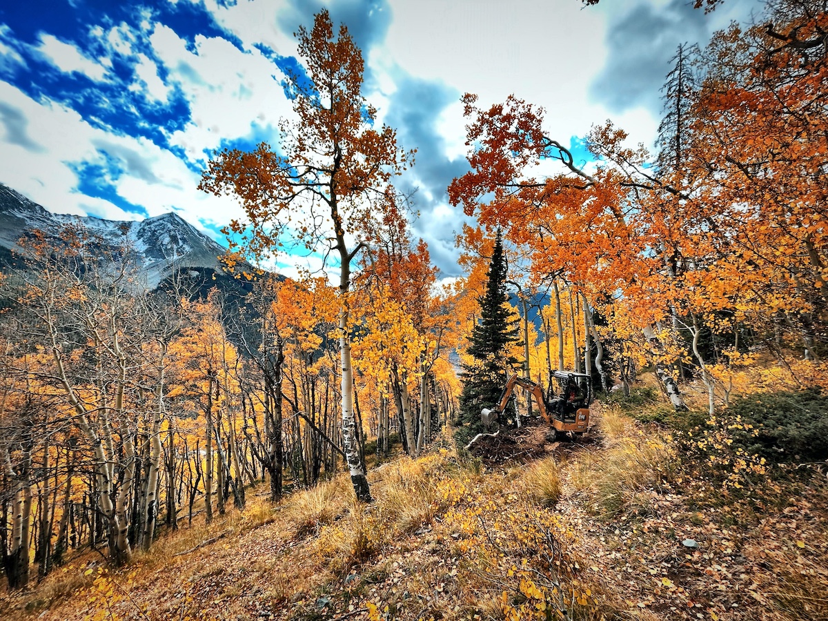 Building phase 1 of Baker's Park Trail System