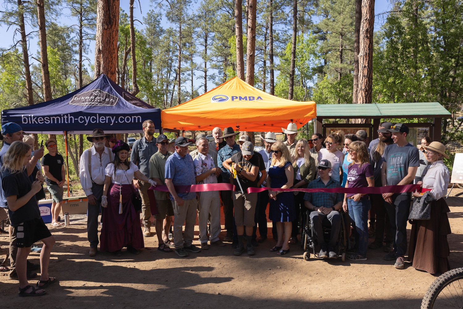 Grand opening ribbon cutting at Bean Peaks, a multi-use trail system in Prescott, AZ. 