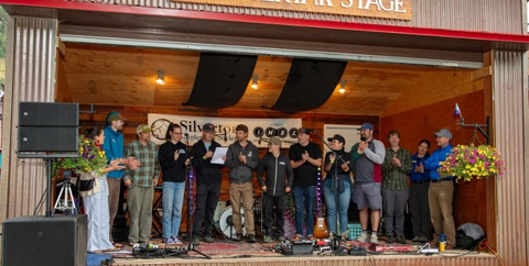 Silverton Singletrack Society and Partners Gather to Celebrate Bakers Park Trails Grand Opening in September of 2025. 