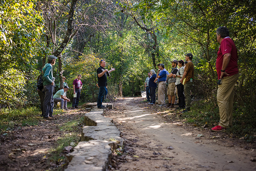 guiding Trailhead participants through an example trail.