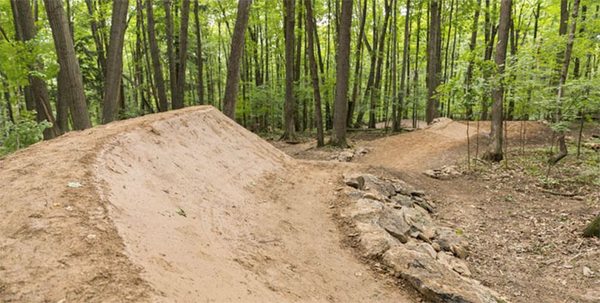 Sylvan Hill bike optimized trail, planned in 2013 and built in 2017. 