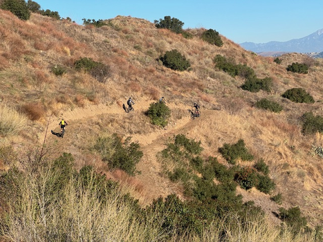 Group ride in Southern California